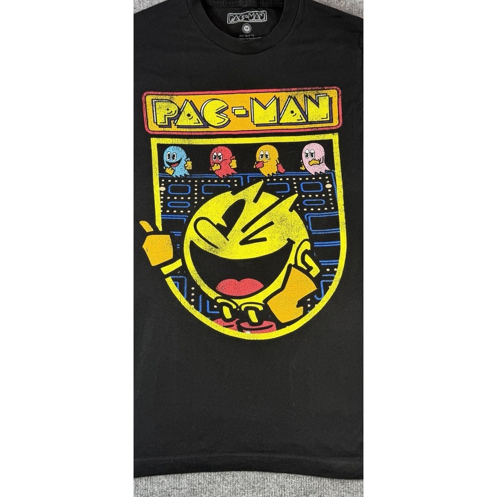 VINTAGE STYLE PAC-MAN‎ PACMAN GHOSTS Video Game T-Shirt Small - Picture 2 of 7